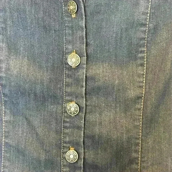 San Julian denim button front jumpsuit Large - Picture 5 of 5